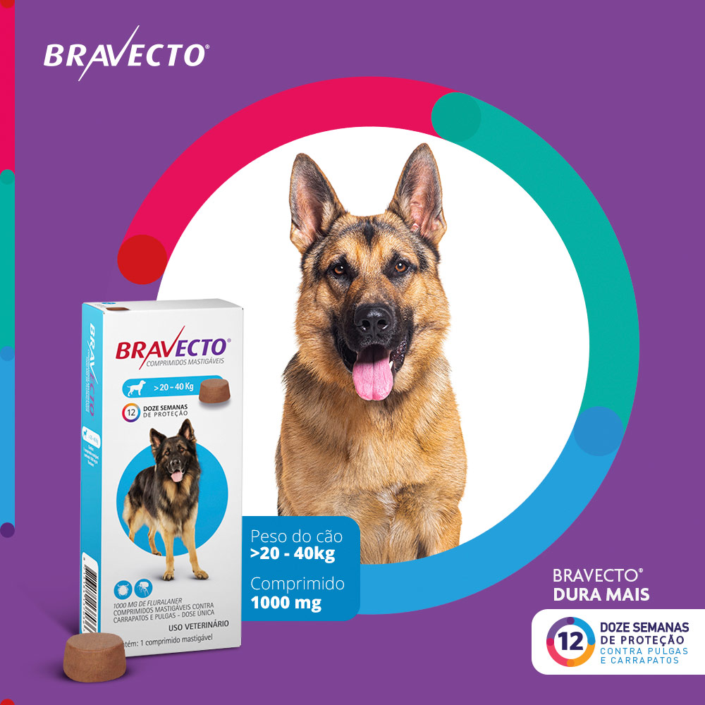 BRAVECTO 1000 MG (20 - 40 KG ) - Imagem 3