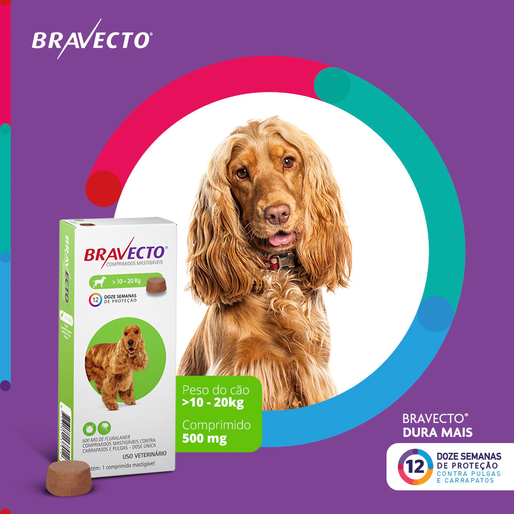 BRAVECTO 500 MG ( 10 - 20 KG ) - Imagem 3