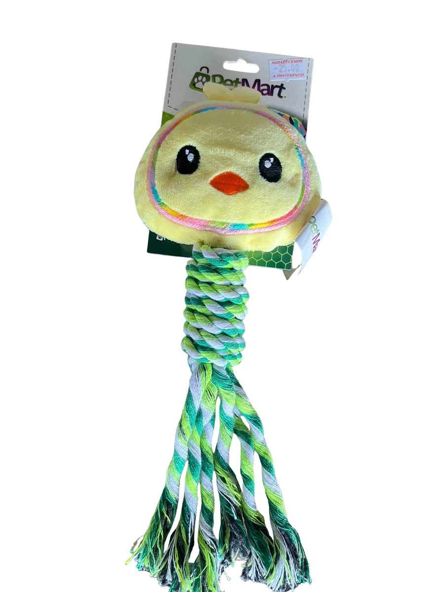 PELUCIA- PINTINHO AMARELO C/ CORDA