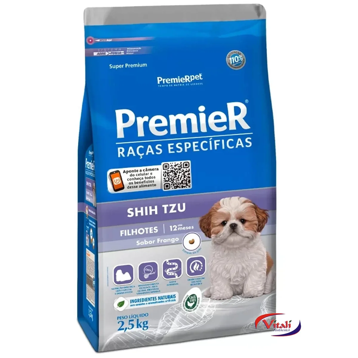 PREMIER CAES FILHOTES SHITZU 2,5KG