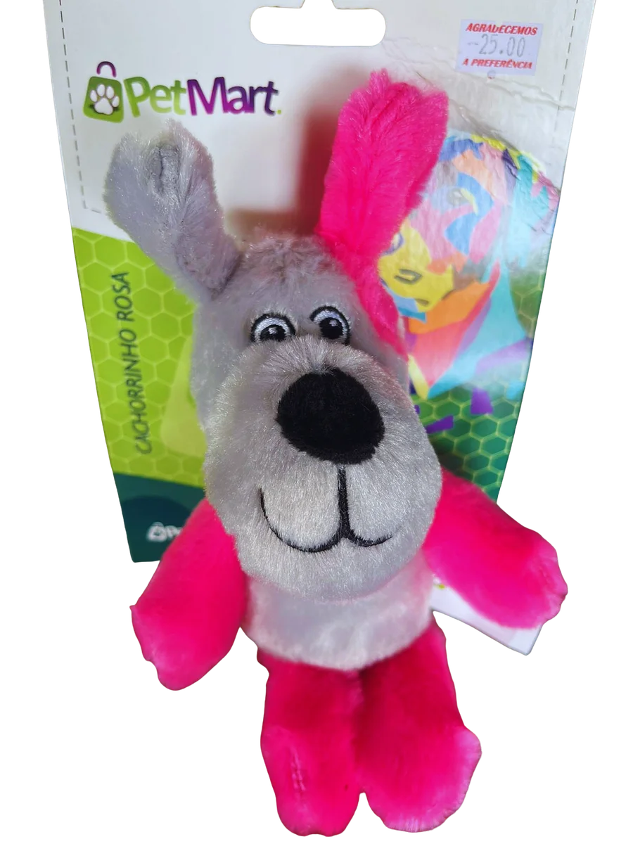 PELUCIA- CACHORRINHO ROSA